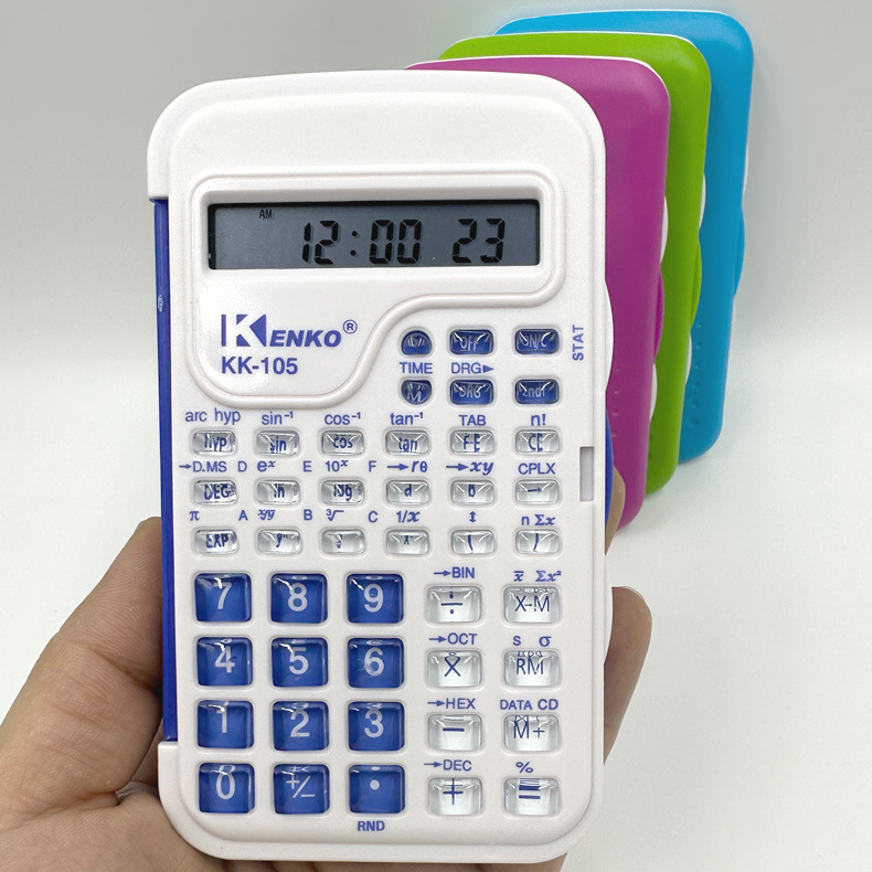 Color Function Kk105 Student Multi-Functional Science Electronic Calculator Examination Exclusive Factory Wholesale