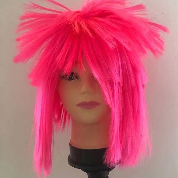 杀马特假发男朋克造型鸡冠头非主流抖音网红沙雕女长直发爆炸头套