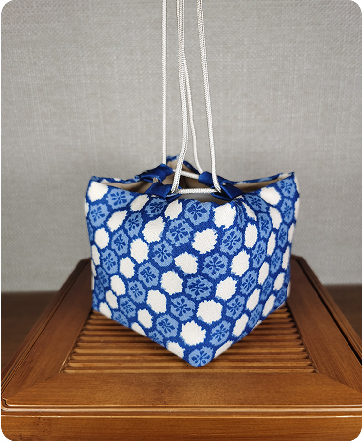 千代堂厂家棉麻布袋茶杯袋建盏杯袋便携旅行主人杯袋收纳袋10cm款