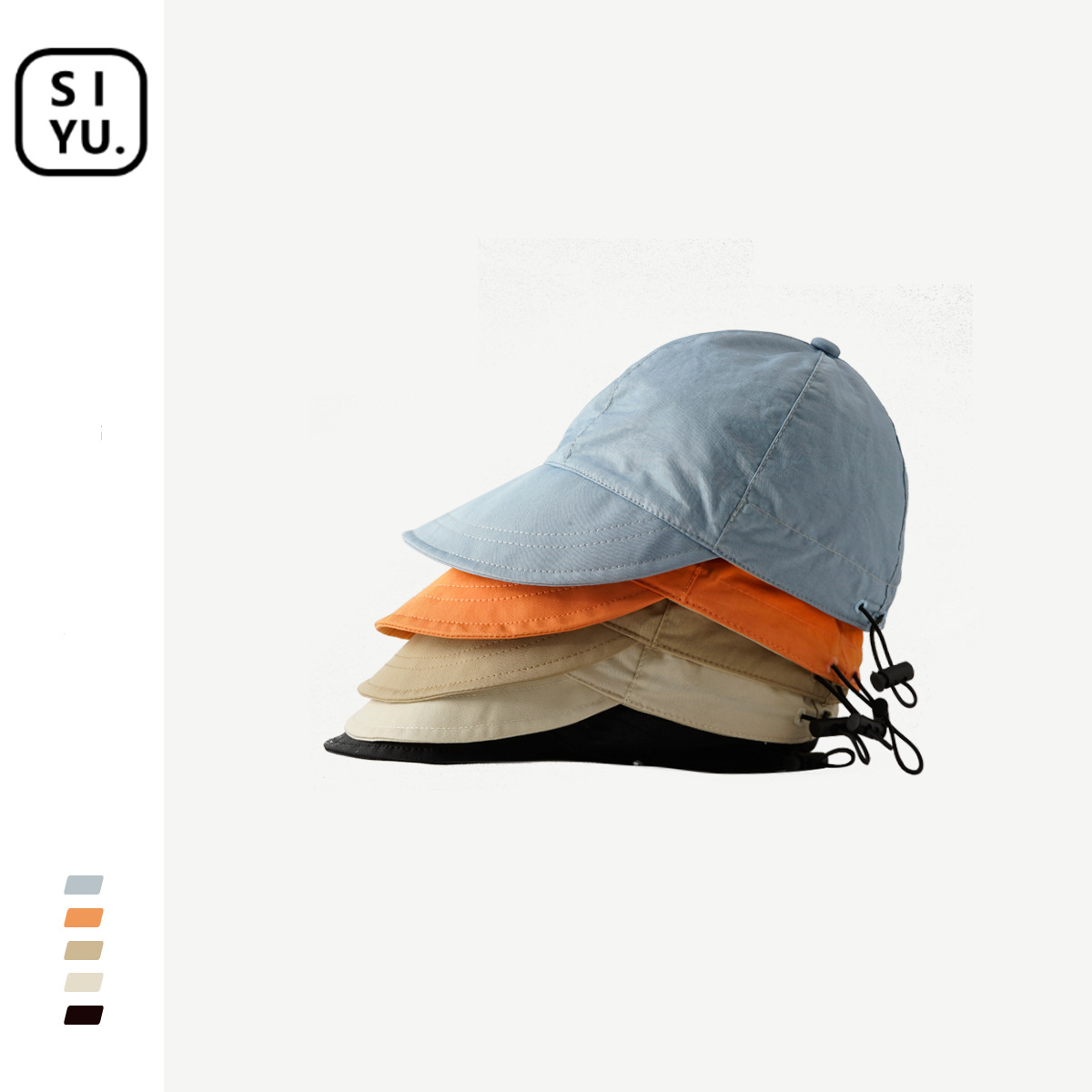 Zhao Lusi Same Sun Hat Children's Summer Versatile Japanese Minority Design Sense Big Brim Face-Covering Sun-Proof Peaked Cap Fashion