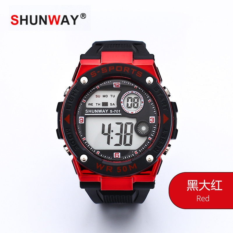 [Manufacturer] Electronic Watch Mountaineering Outdoor Sports Watch Teenagers Men's Waterproof 50M Student Watch Wholesale