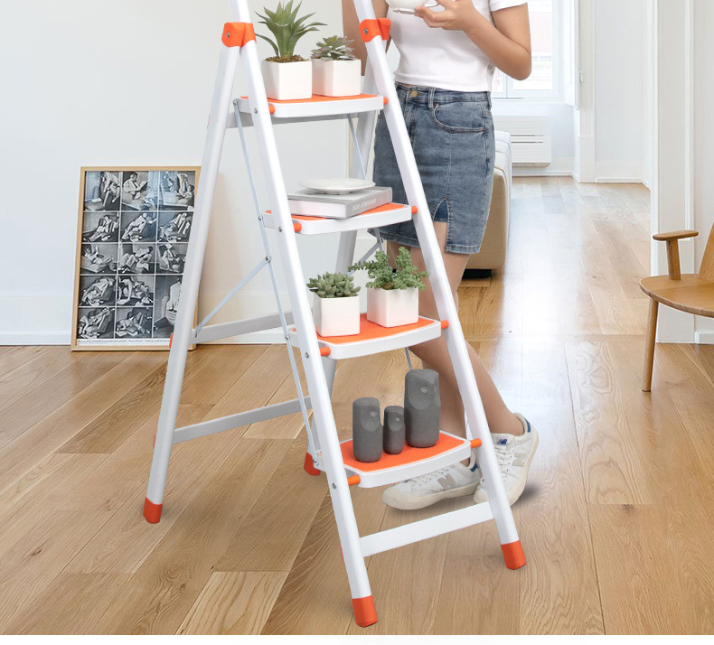 合梯子家用折叠室内人字梯多功能四五步楼梯加厚便携伸缩移动爬梯