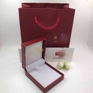 周家珠宝首饰盒吊坠盒 zhou大福首饰包装 周da福首饰包装礼盒批发