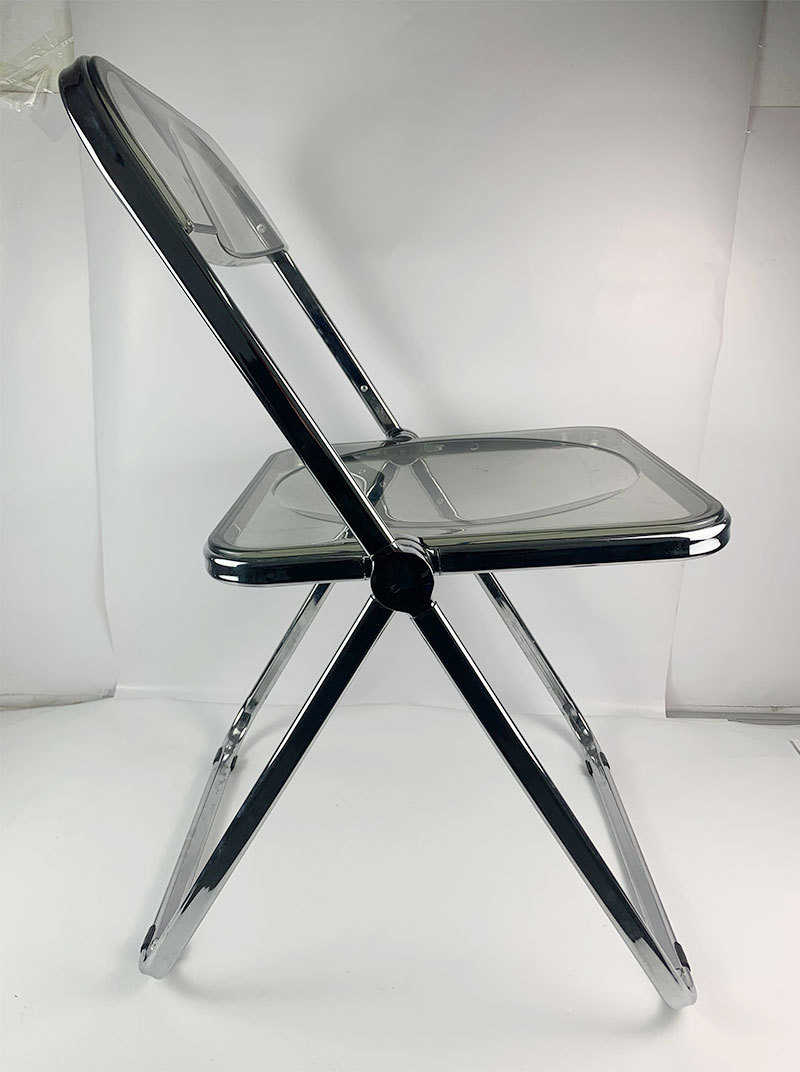 时尚ins凳子网红化妆椅拍照椅便携家用折叠椅亚克力餐椅透明椅子