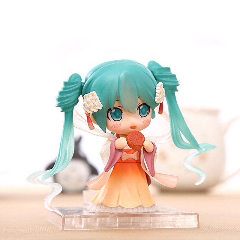 初音miku gsc 粘土人#539 中秋初音 中秋明月 q版 换脸 盒装手办