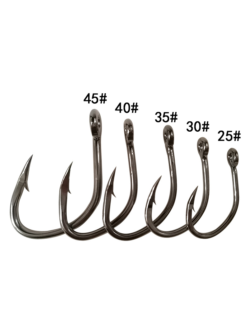 石斑钩龙胆钩深海船钓巨物钩底钓大物管付钩歪嘴大型活饵放流鱼钩