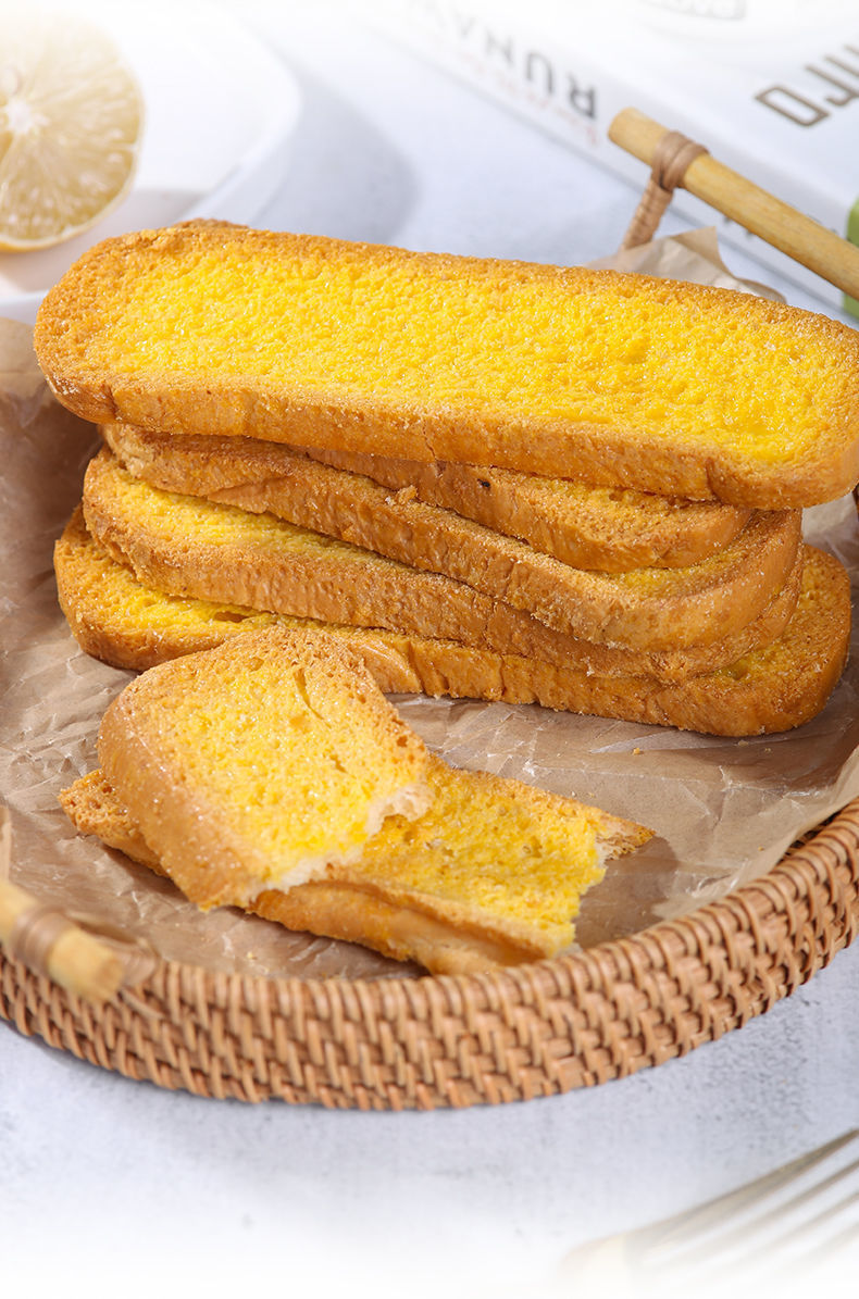 乳香片吐司脆法式烤面包干麦香营养早餐酥脆办公零食面包片奶香片