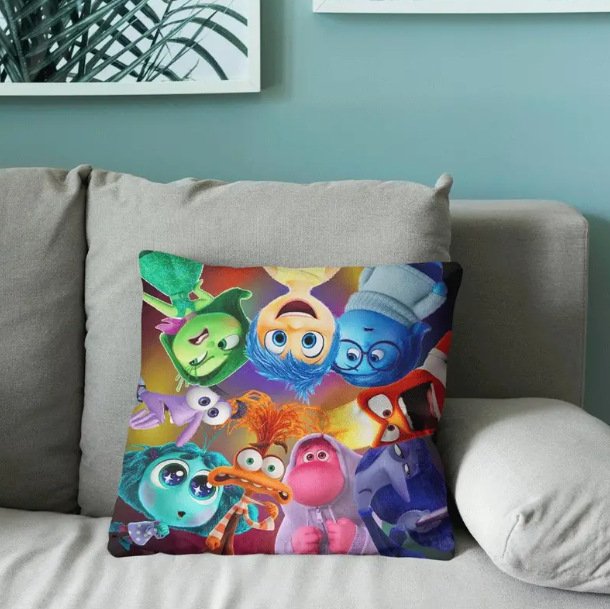 跨境新款inside out couch pillow cushions头脑特工队沙发抱枕