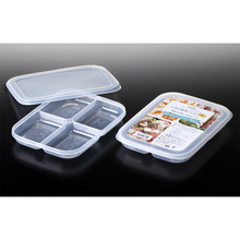 日本进口nakaya 塑料分格保鲜盒多规格 食品保鲜盒便当盒密封