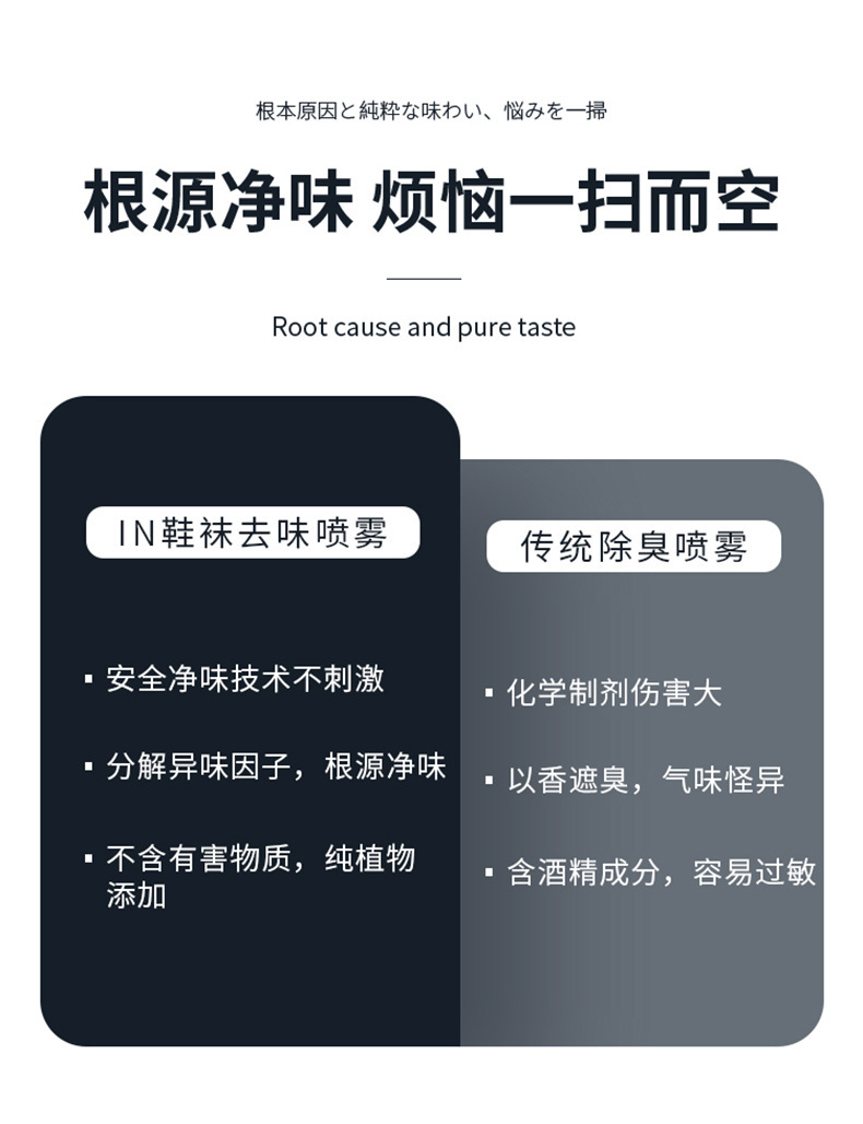 鞋子除臭剂喷雾鞋袜杀菌一滴增香球鞋脚臭除味防臭神器除菌去异味