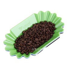 跨境专供现货咖啡师食品级PP塑料咖啡豆盘展示盘烘焙杯测用