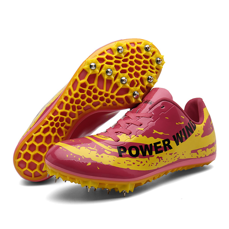 迈跃斯八钉钉鞋田径短跑男新款鸳鸯钉子鞋女专业中长跑中考训练鞋