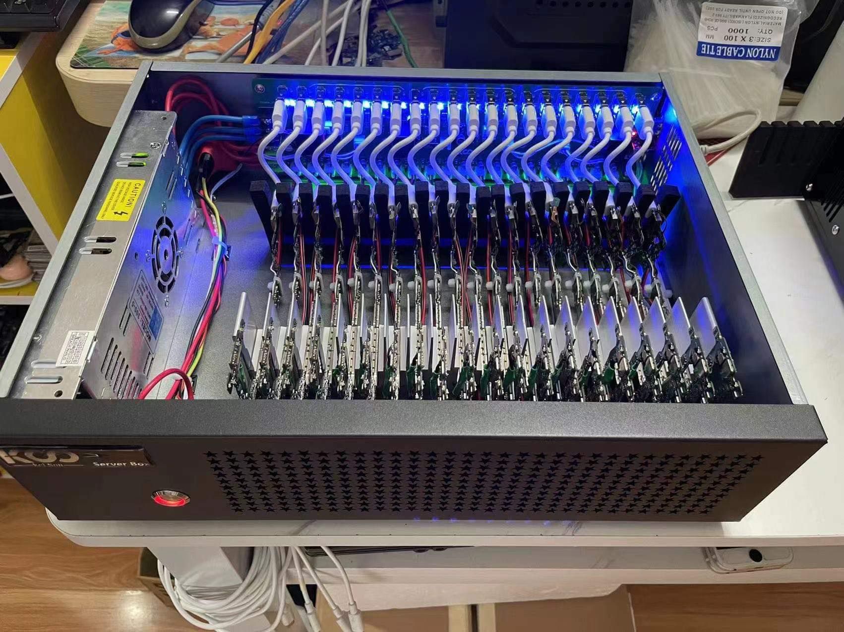 工作室群控机箱 群控设备 一键操作 全新机箱usb