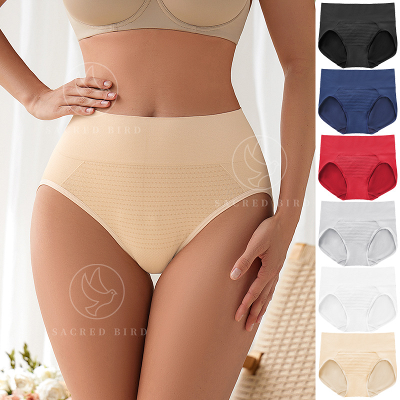 Exclusive for Cross-Border Seamless plus Size High Waist Thin Breathable Sports Underwear Anti-Exposure Lady Sexy Hip Lifting Boxer