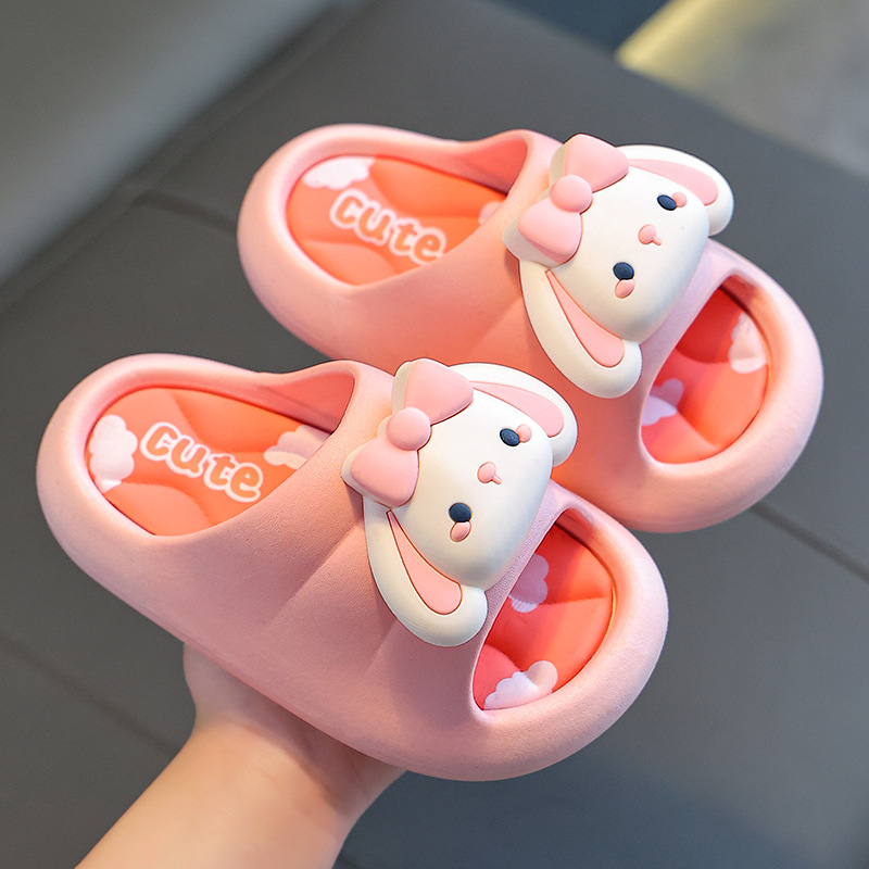 Summer Girls Sandals Princess Cartoon Indoor Non-Slip Bathroom Bath Cute Soft Bottom Children Children's Slippers