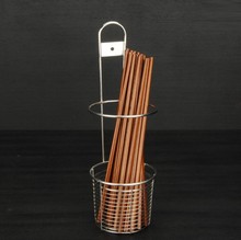包邮不锈钢筷子上墙带钩筷子架筷子筒筷子收纳置物架沥水架子筷盒