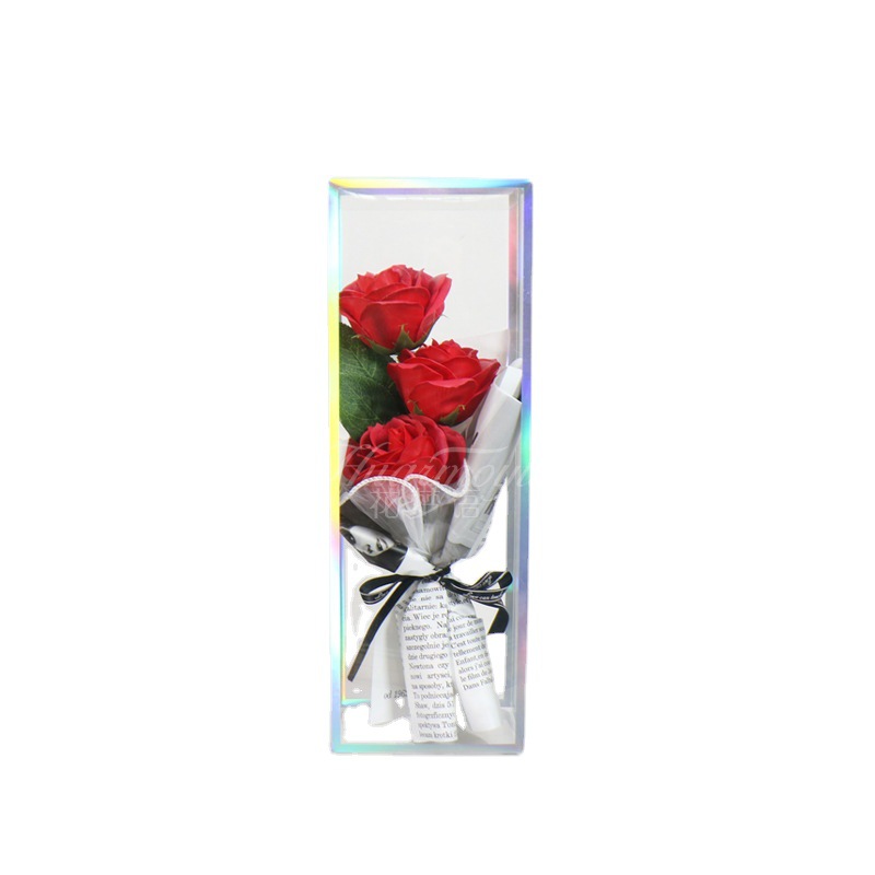 Soap Flower Bouquet Large Rose Carnation Small Bouquet Gift Box Mother's Day Teacher's Day Valentine's Day Gift Cross-Border