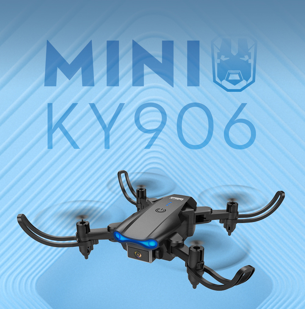 跨境迷你ky906折叠无人机双摄4k航拍定高遥控飞机四轴飞行器玩具