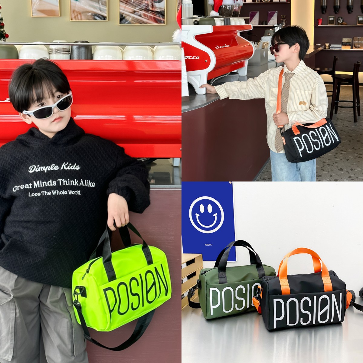 new korean style children‘s bag travel large capacity boys and girls messenger bag lightweight boys handbag
