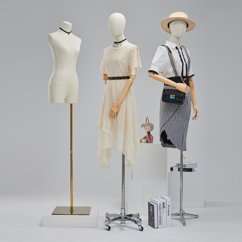 服装店韩版半身小胸展示架模特人偶女装模特架子橱窗模特道具假人