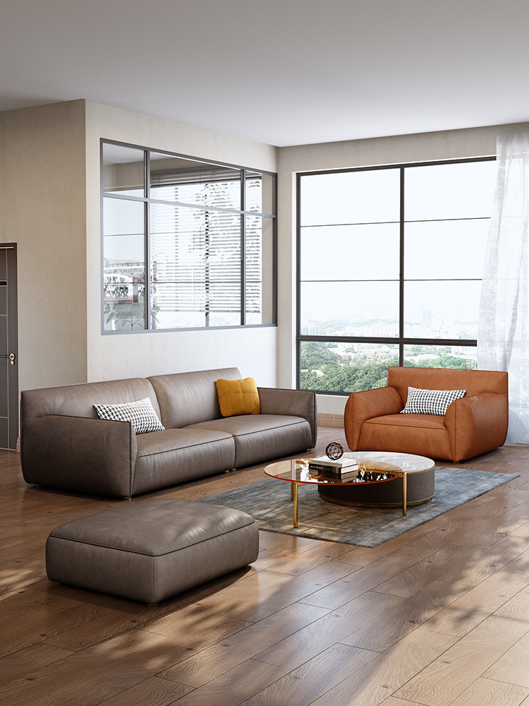 帕沙曼科技布沙发小户型北欧简约现代客厅设计师方块三人沙发乳胶