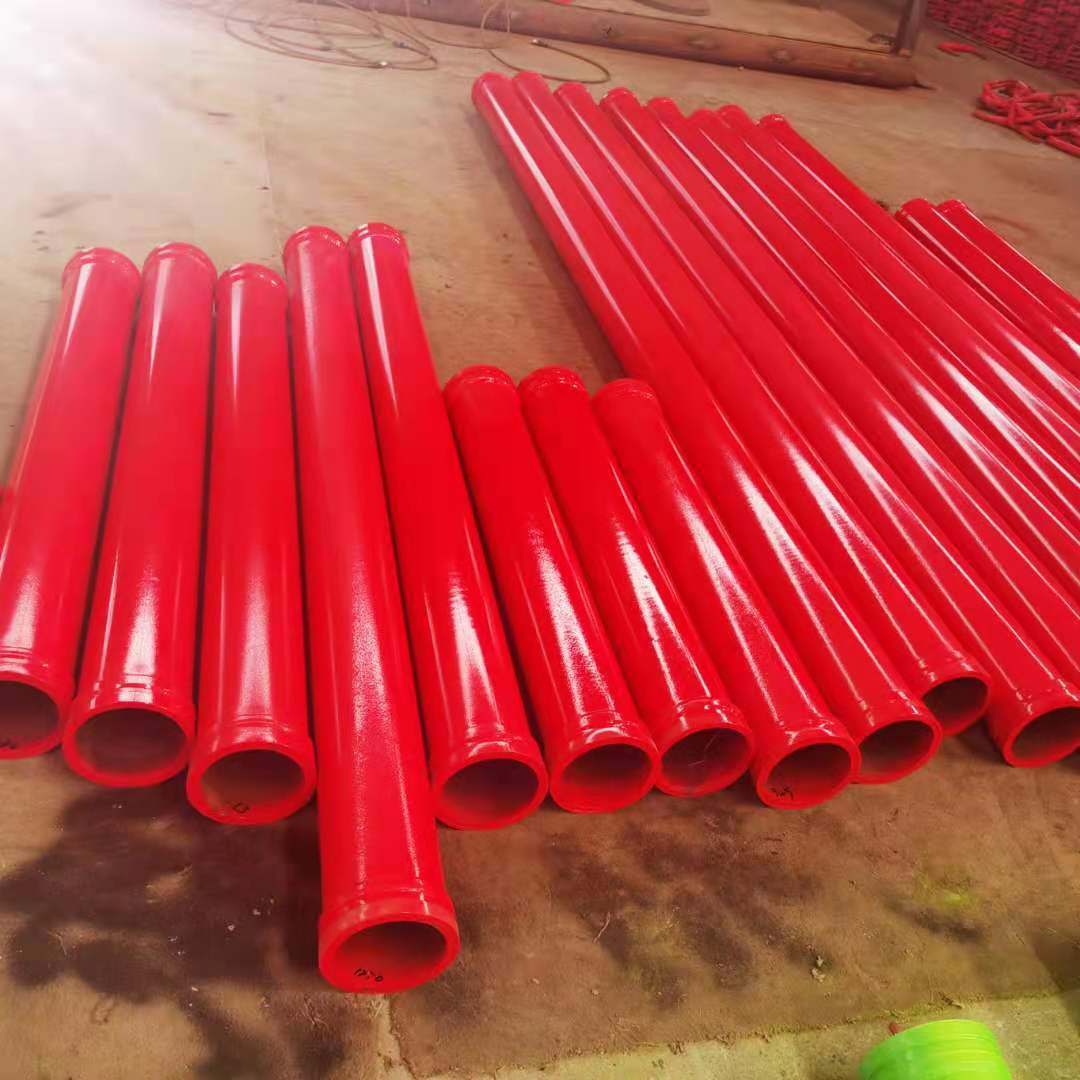 八万方泵车管 烤漆双层离心铸造泵车臂架泵耐磨泵管 型号dn125