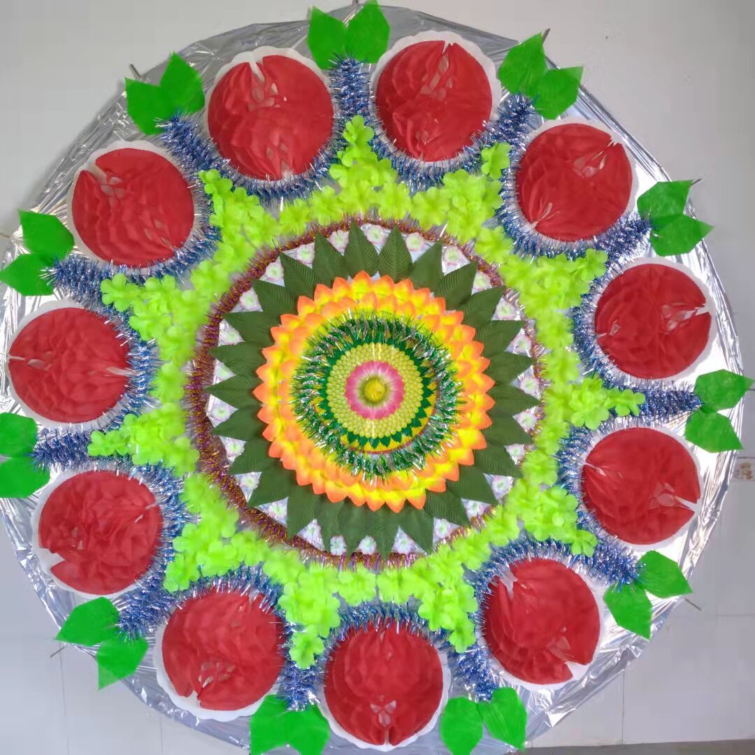 新款2米双层布花圈厂家直销 殡葬用品批发 多色可选