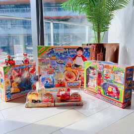 面包超人玩具儿童火车工程车 音乐加油站电子琴玩具礼物