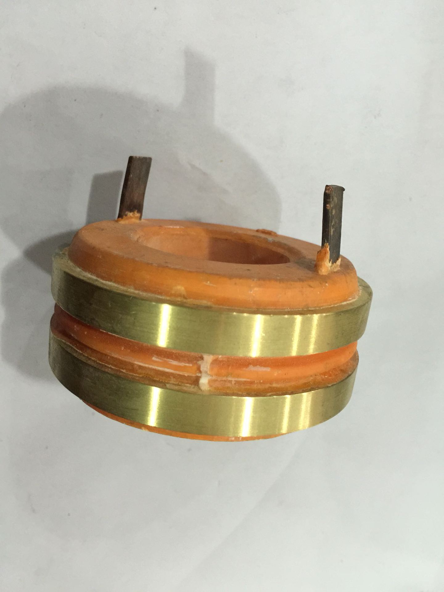 2路铜环导电滑环2环内径41mm外径90mm高40mm发电机导电环