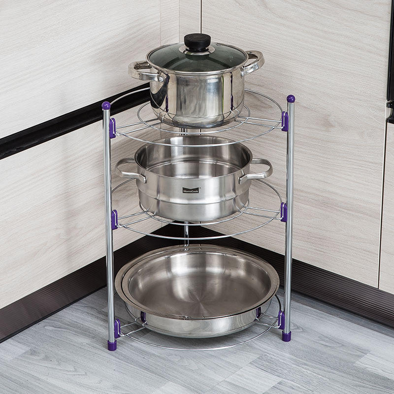 多用途置物架厨房锅架储物架厨房锅具收纳架多层架子收纳架分层架