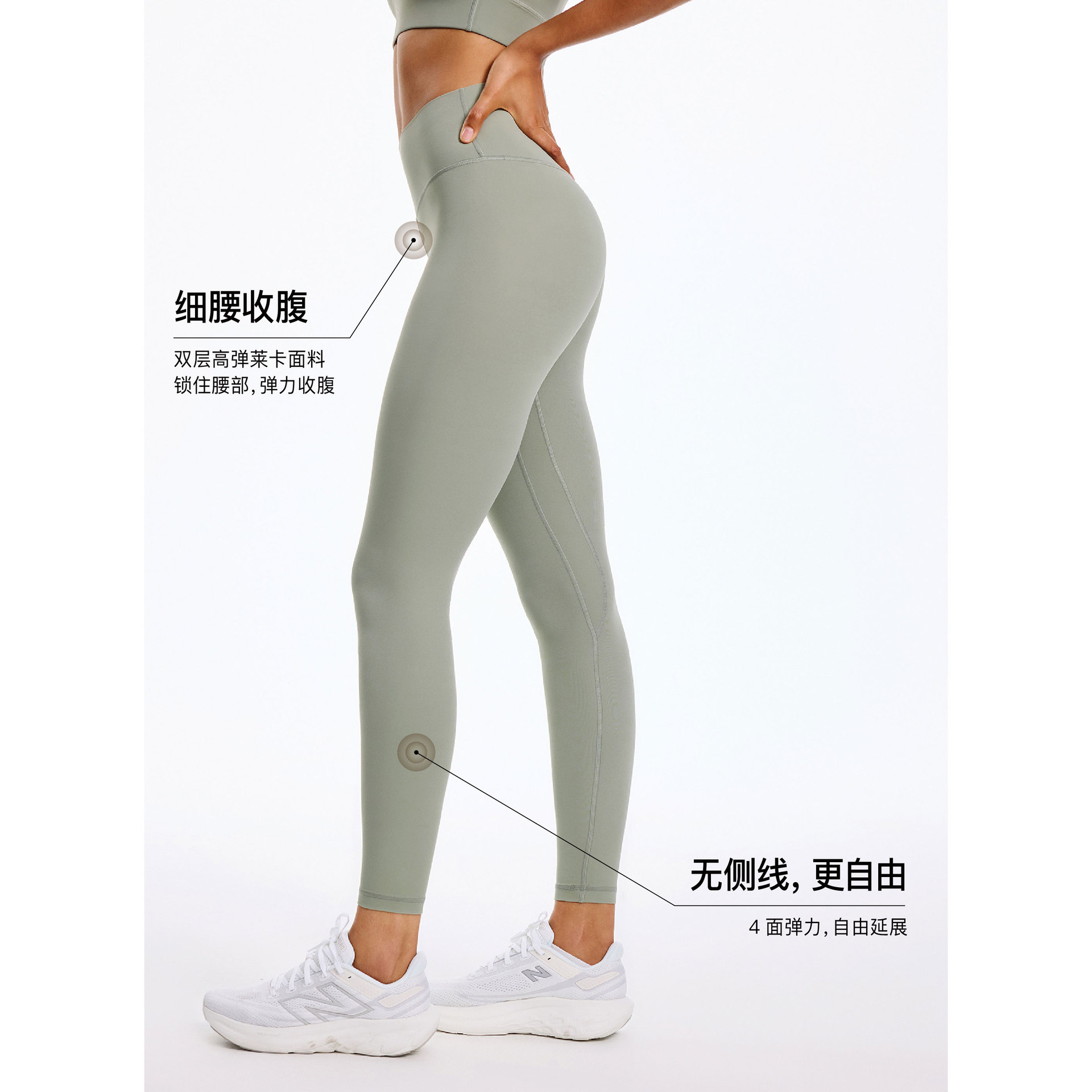 Yoga Clothes Pants No Embarrassment Line Exercise Workout Pants Skinny Hip Raise High Waist Nude Feel and GA Pants for Women