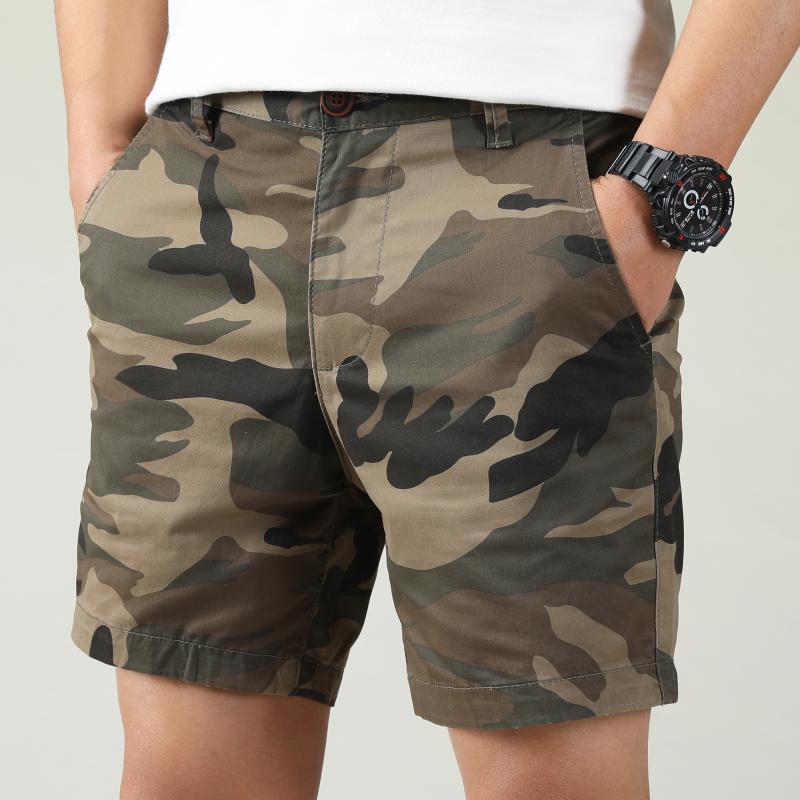 Camouflage Workwear Shorts Men's Loose Men's Casual Pants Fifth Pants Summer Menswear Cross-Border