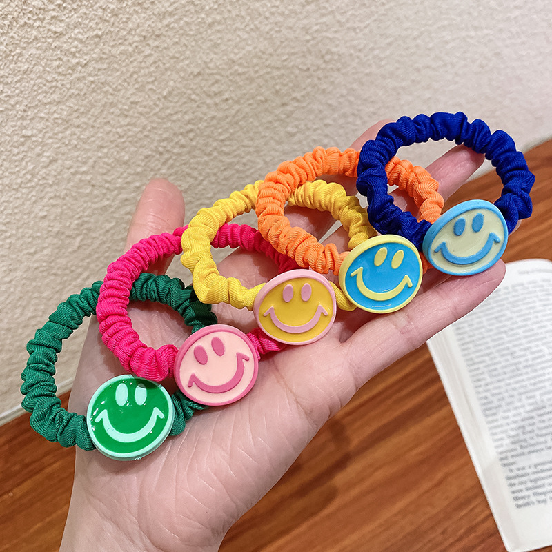 Fabric Bowknot Headband Hair Ring Flower Small Intestine Ring Hair Rope Rubber Band Girl Candy Color Jewelry Hair Accessories