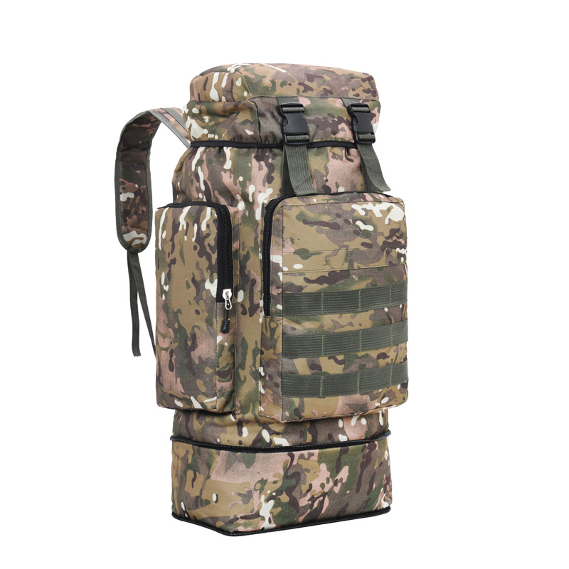 70 L Large Capacity Oxford Cloth Travel Backpack for Men and Women Outdoor Backpack Camouflage Luggage Backpack Cross-Border
