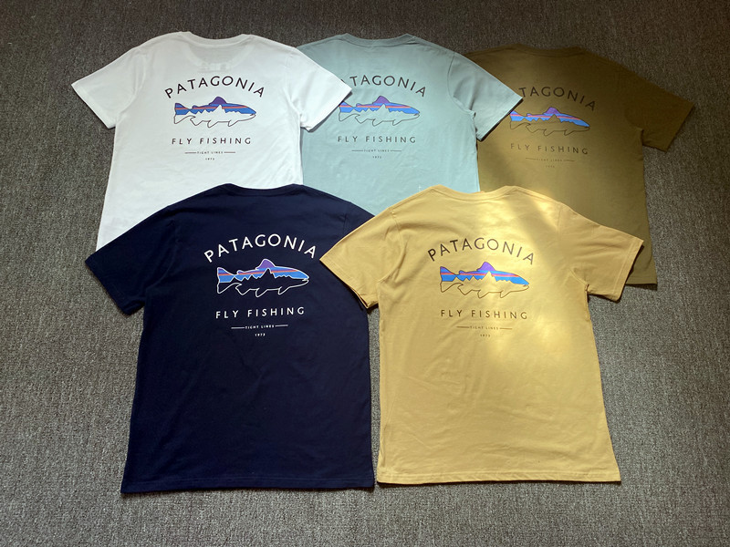 户外巴塔 美式复古beams后背飞鱼印花情侣纯棉短袖-阿里巴巴