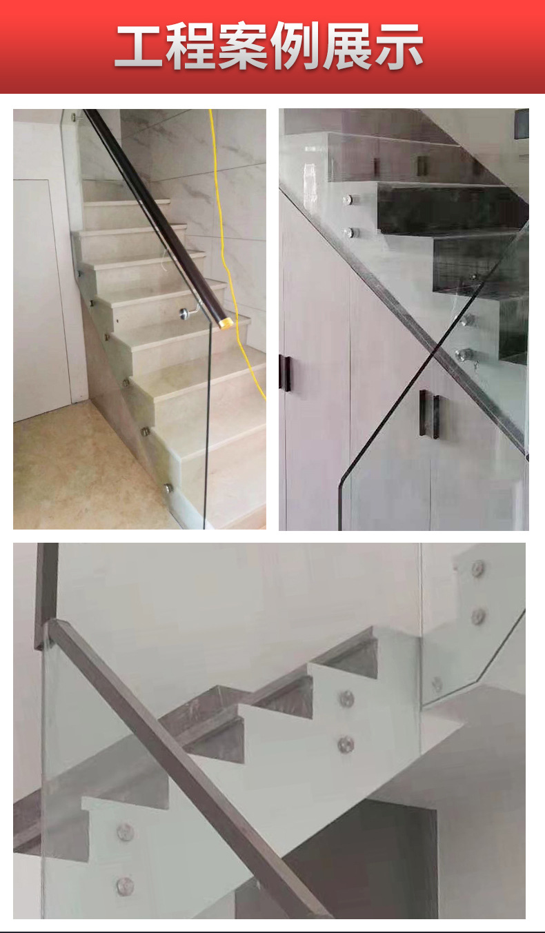 批发不锈钢栏杆立柱实心玻璃墙钉 楼梯扶手配件外挂墙面固定墙钉