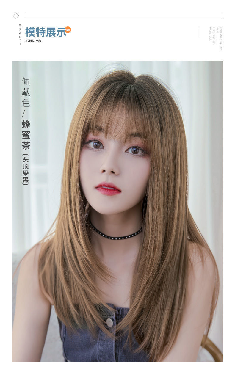 浅棕色,深棕色,冷棕色化妆品特性装饰假发发型长直发功效美观风格休闲