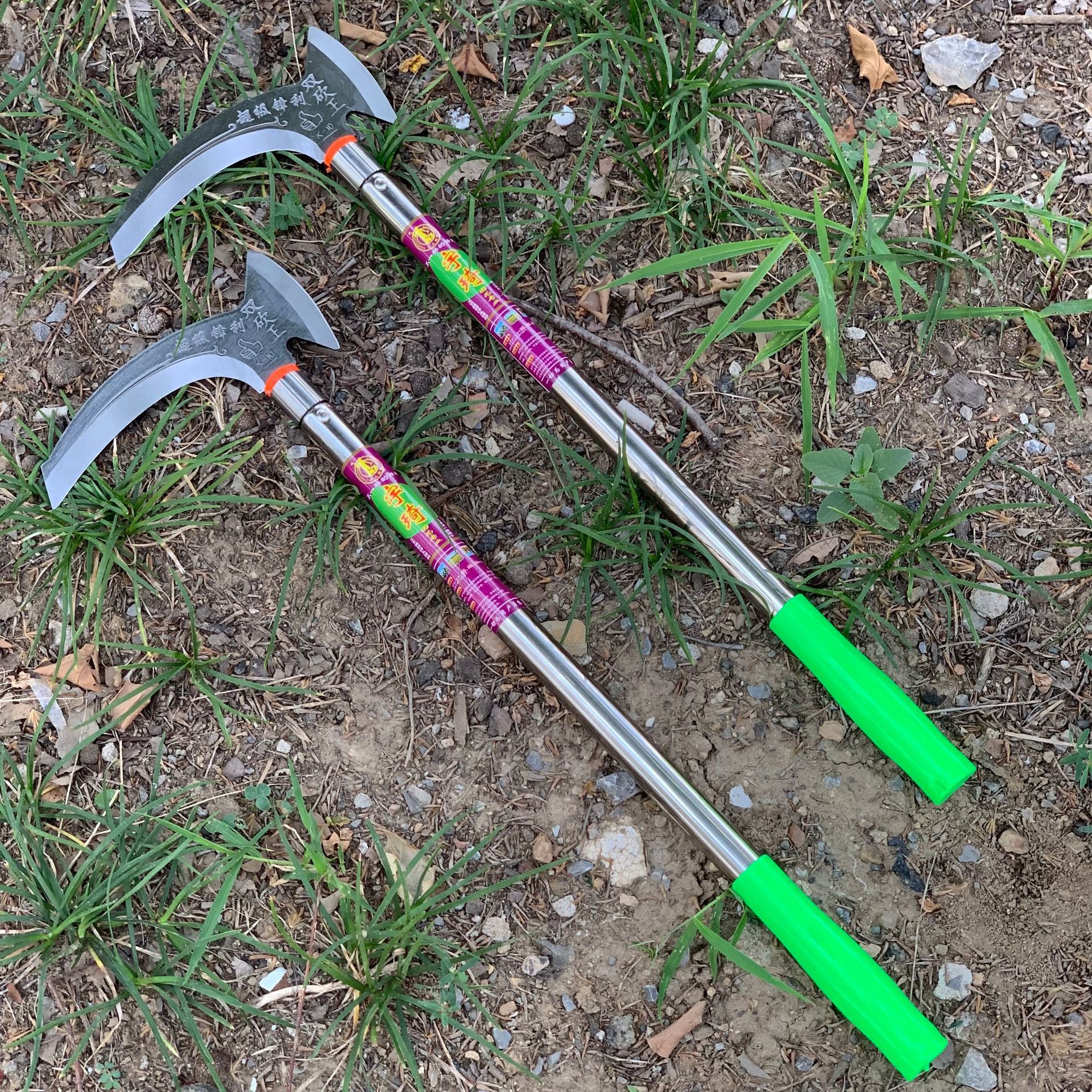 批发不锈钢柄双砍镰刀