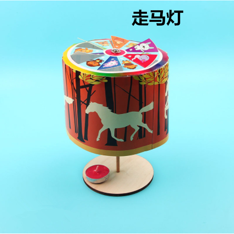 创意发明儿童diy手工材料包走马灯小学生科技小制作实验玩具模型