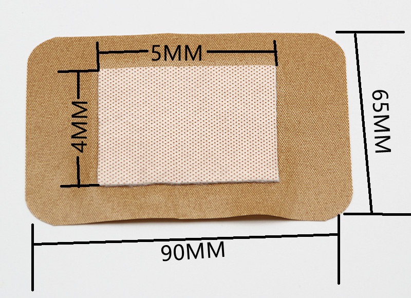棉花朵朵创口贴大尺寸装弹力型一盒2片方形大号伤口贴