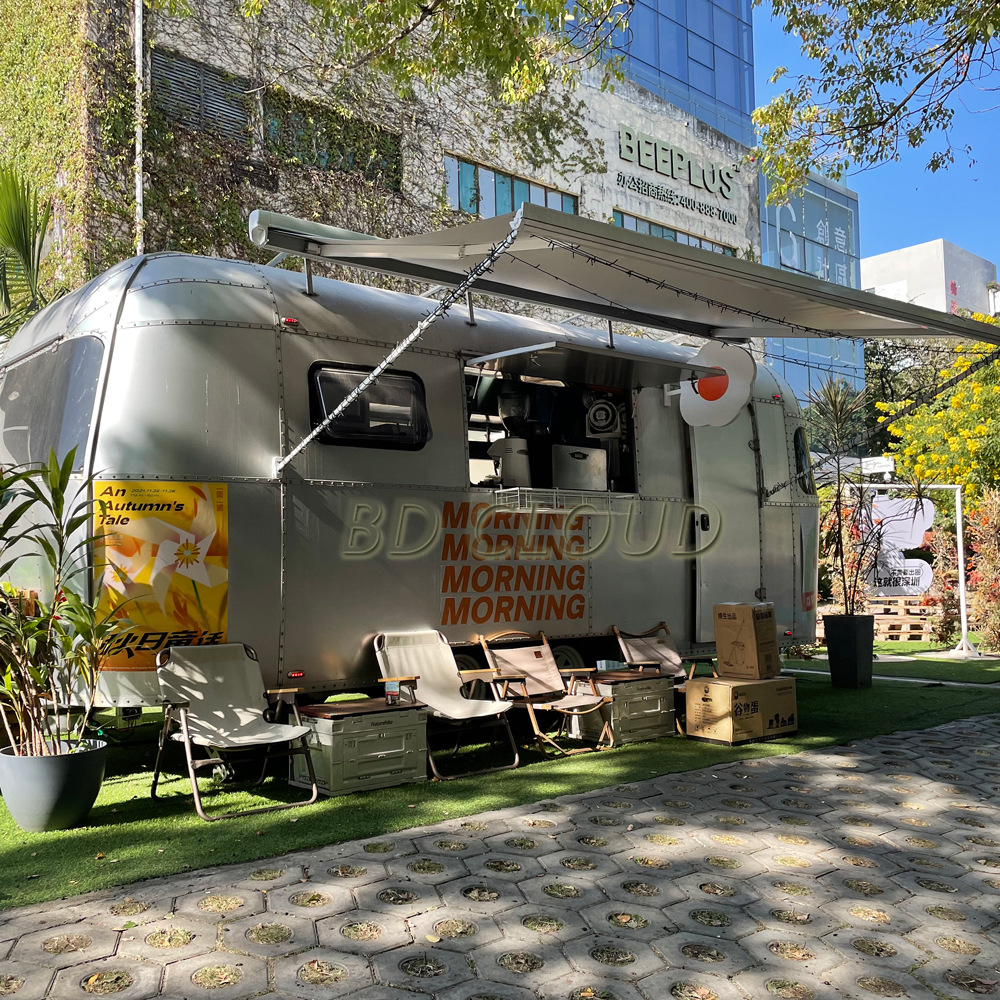 营地露营拖挂餐车 北斗云餐车工厂拖挂式房车 户外咖啡牛排餐车