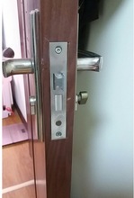 室内门锁家用通用型房门锁卧室不锈钢门把手手柄免改孔木门锁琳艺