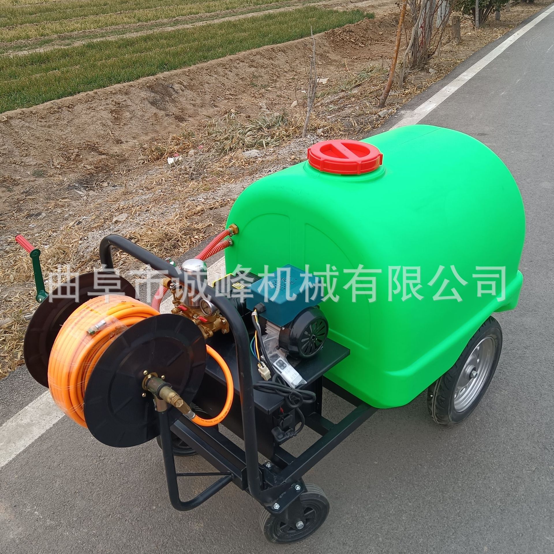 诚峰300升移动式高压打药机48v电动轮式喷雾器使用方便-阿里巴巴