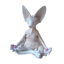 跨境新品 Sphynx cat meditate 冥想猫 打坐思考猫 厂家销售