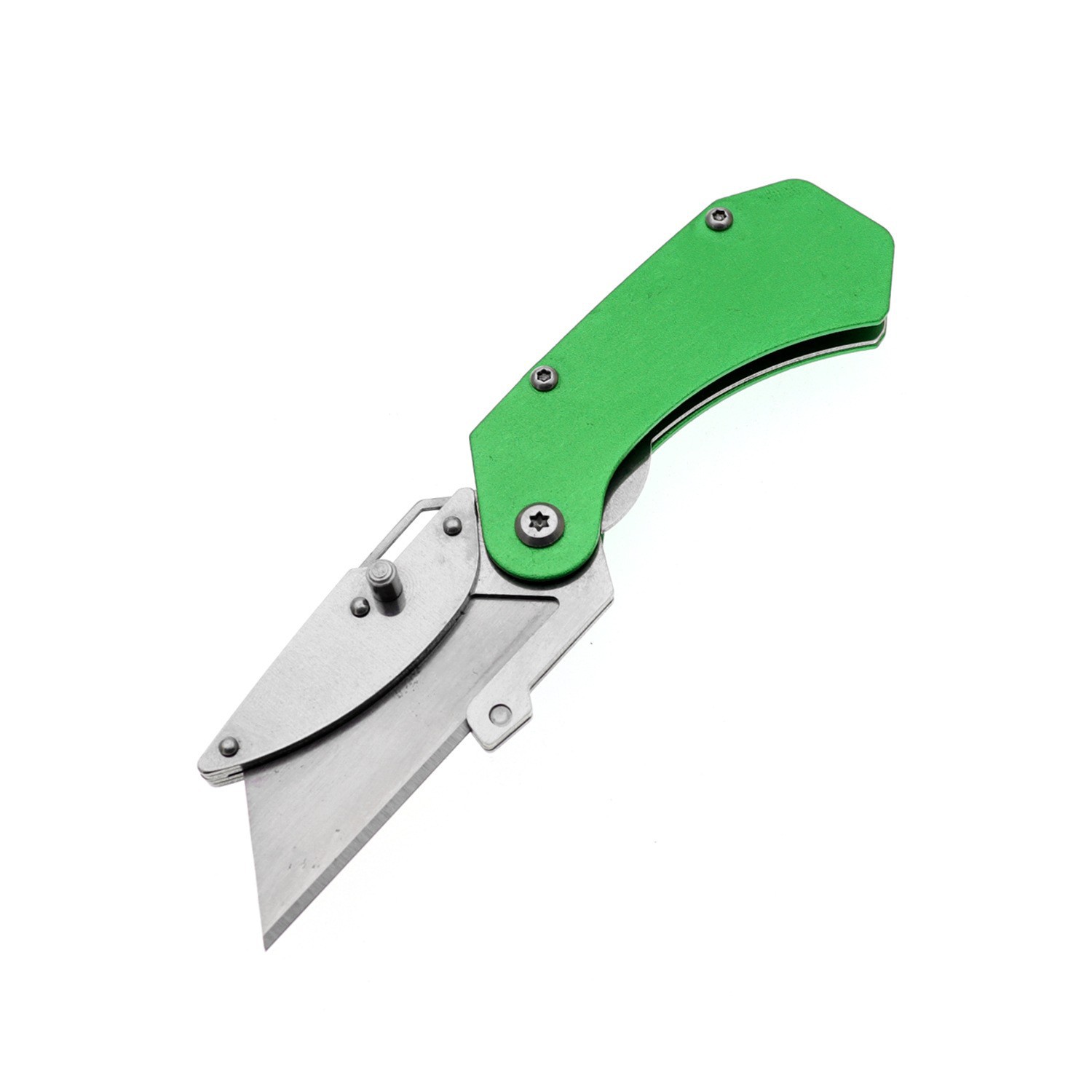 跨境货源铝合金侧开锁迷你折叠介纸裁纸刀办公五金工具美工刀sk5