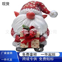 跨境新款圣诞节树脂工艺品装饰居家节日气氛布置装饰品圣诞小摆件