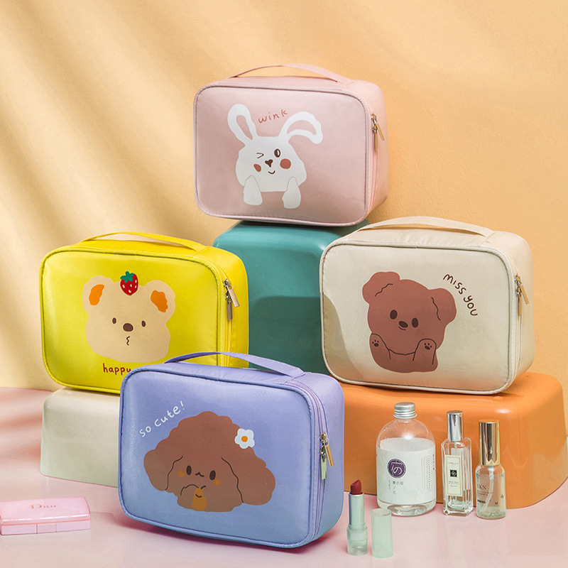 Cartoon Cute Waterproof Storage Bag Travel Cosmetics Cosmetic Bag Lazy Wash Bag Good-looking Buggy Bag Wholesale