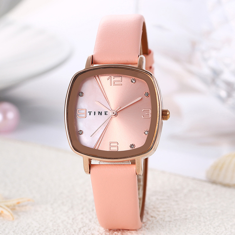 2023 New Elegant Good-looking Women's Watch Square Student Style Women's Quartz Watch Waterproof Watch One Piece Dropshipping