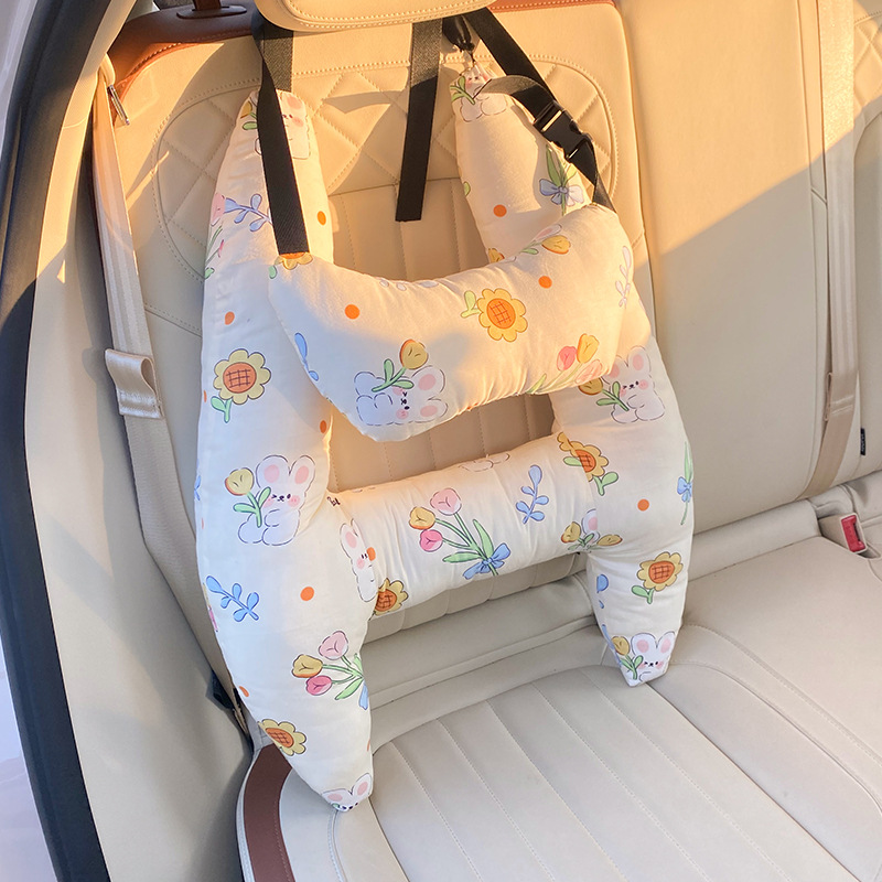 Car Cushion Children's Cartoon Pillow Car Interior Supplies Pillow Car Comfortable Sleeping Artifact Universal