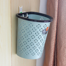 垃圾桶悬挂式室内半圆形厨房浴室创意可篮子简约塑料小号收纳筐